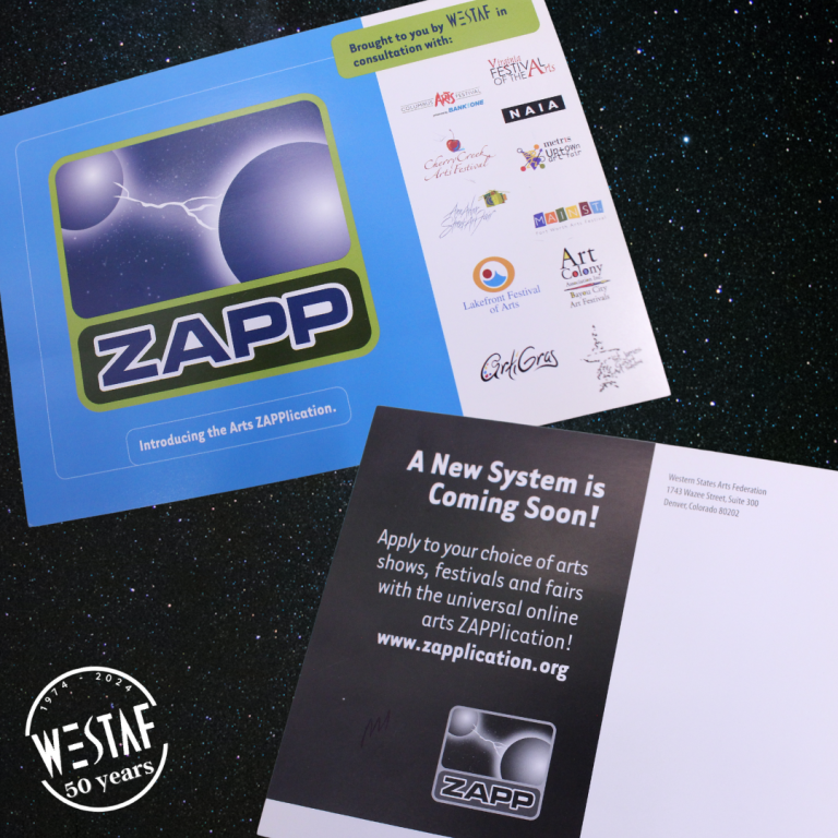 Image of two postcards from when ZAPP was launched