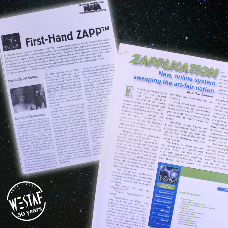 Image of two promotional articles from when ZAPP was launched